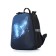 School backpack, synthetic fabric, 300x370x170 cm, black