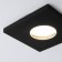 Submissive moisture -proof lamp Elektrostandard, Flicks, 84x84x27 mm, GU10, black matte color