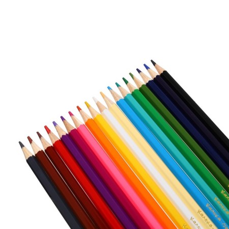 Pencils of 18 flowers "Kalyak-Malyak", hexagonal-2