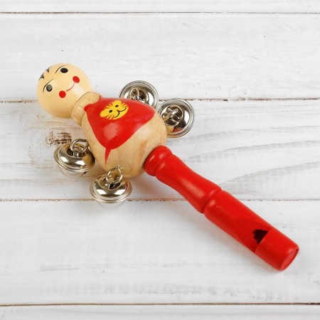 A rattle with bells "Bukashki", color mix-2