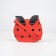 Baby bag on a magnet, red color