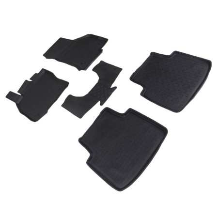 Rubber rugs with high side for Skoda Superb III, 2015-