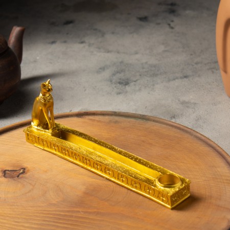 Sphinx stand for incense, gold