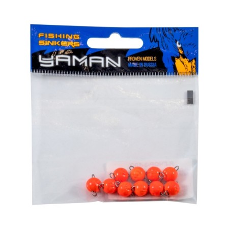 Cargo Cheburashka painted collapsible Yaman 10 pcs., 3 g, orange-4