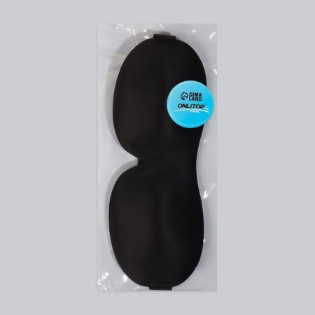 3D sleep mask, on Velcro, 22.5 × 9 cm, black color-7