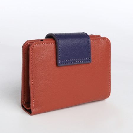 Women's wallet on magnet, pink color-1
