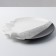 Ceramic plate "Snow Mountains", 27 cm, black and white color