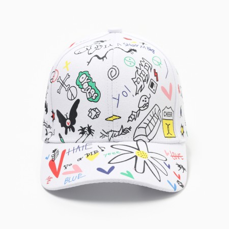 Men's cap minaku "yee" color white, river 58-1