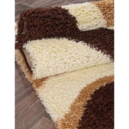 Rectangular carpet Merinos Ultra, size 150x230 cm, color-brown color-2