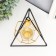 Climber Metal, glass for 1 candle "Pyramid in a triangle" black 33x16.5x15 cm