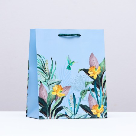 Gift package "Hummingbirds in flowers", 18 x 22.3 x 10 cm