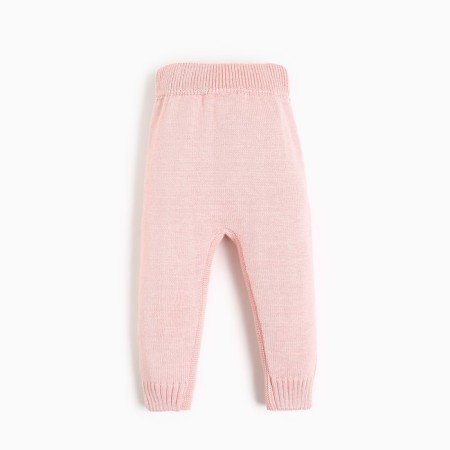 Pants knitted crumb I, height 80-86 cm, pink color-3