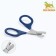 Coglot scissors curved with rubberized handles, a hole of 6 mm, dark blue