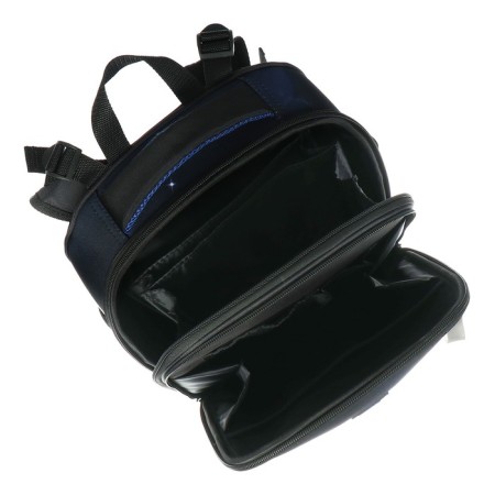 School backpack 38 x 30 x 16 cm, ergonomic back, Stavia "Space", black/blue-7