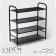 Metal shoe LadOM, 4 tiers, 60 × 27 × 64 cm, black color