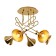 Suspended chandelier Mantra Jazz, E27, 5x20W, 600 mm, gold color