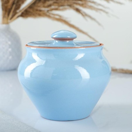 Set "Vyatka Ceramics Trio" 0.7lx3pcs + Grasp, Blue