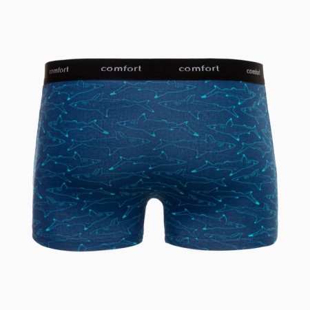 Panties men's boxers, blue color, shark print, size 54-6