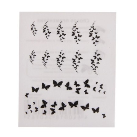 Tattoo on the body and nails "Butterfly"