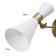 Sconces "Bianca" 1he27 40W white-gold 12x26x26 cm