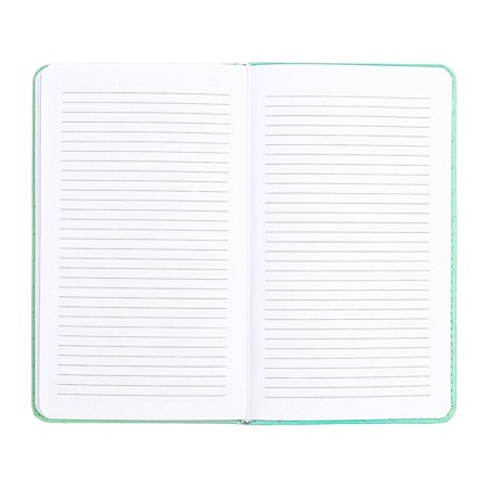 PROVING NACKEND, 80 sheets, 100 x 170mm, Devente.elizabeth, solid cover of leatherette with foam, Slocation, Block 70, Green-12