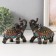 Polystone souvenir "Elephant in Red-blue Popone" MIX 11x6x12 cm