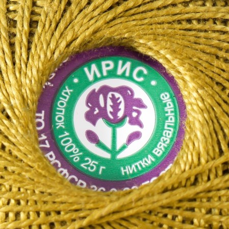 Knitting threads "Iris" 150m/25g 100% Mercerized cotton color 4506-3