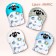 Mitten Mittle "Sheep", on Velcro, Mix color, Kroshka I