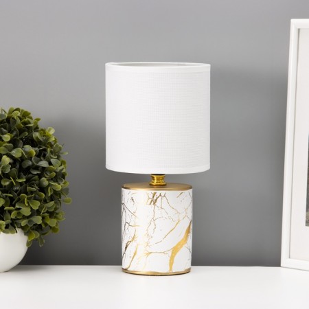 The desktop "Juno" E14 40W is a white-gold 13x13x26.5 cm-2