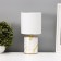 The desktop "Juno" E14 40W is a white-gold 13x13x26.5 cm