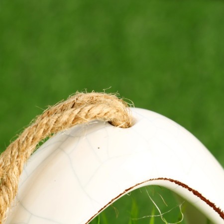 Kashpo suspended "Basket" white, 13x11x18cm-3