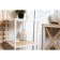 Rabbage 2, 400x400x782, White Muar/Dub Sonoma