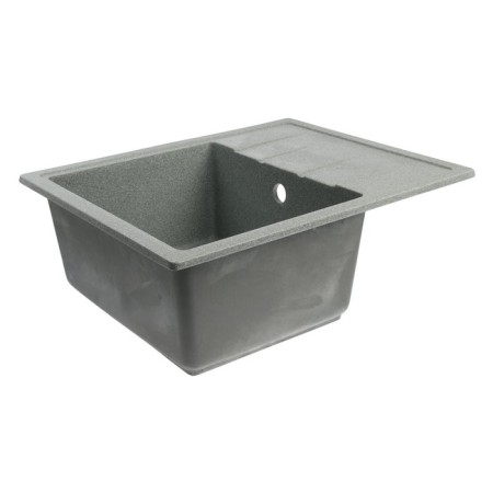 Curler for a kitchen made of stone Zein 150/Q8, 575 x 470 mm, rectangular, overflow, dark gray color-4