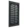 Ventilation grate "Vento" 2030VR, 200x300 mm, with a grid, detachable, graphite