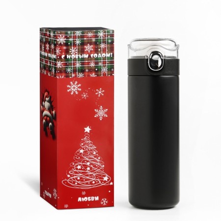 Thermos for tea, coffee, 400 ml, Simple "Master K", retains heat 8 hours, 20.5 x 6.3 cm