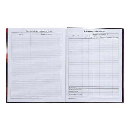 Universal diary for grades 1-11 Stylish Girl, hard cover, matte lamination, selective varnish, 40 sheets-7