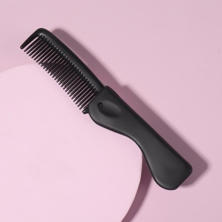 The comb is folding, 17.5 × 3 cm, black color-2