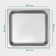 Gastrootiness 2/3 of stainless steel, 100 mm, 35.5 × 32.5 × 10 cm, thickness 0.8 mm