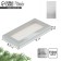 Silver chocolate box, with a window, 17 x 8.5 x 1.5 cm