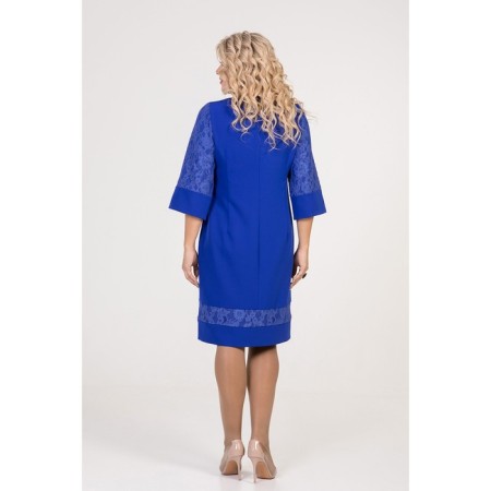 Women's dress, size 52, blue color-4