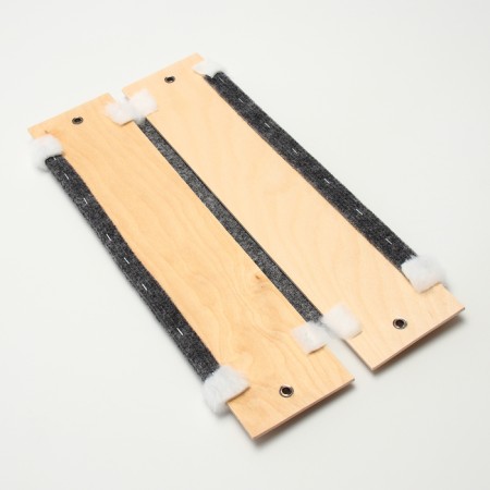 Clawing Clair, carpet with fur, 45 x 20 cm-3