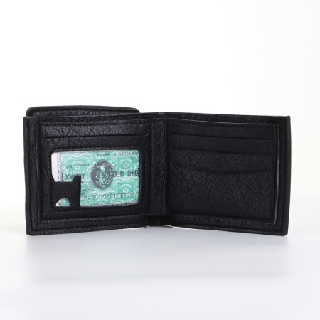 Male purse without fastening, black color-6