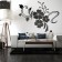 Interior stickers "flowers", decor on the wall, panel 124 x 165 cm
