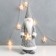 Interior light doll "Grandfather Frost in gray caftan, holds an asterisk" 60x16x13 cm