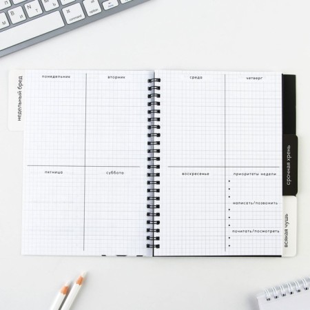 Planing with dividers "Expressor", soft cover, A5 format, 50 sheets-4