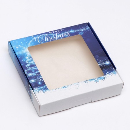 Self -charged box "Christmas magic", 16 x 16 x 3 cm, 1 pc.
