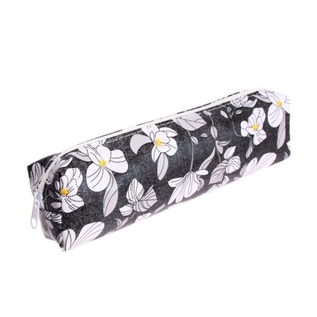 School Penal on the zipper "Flowers", mix-5