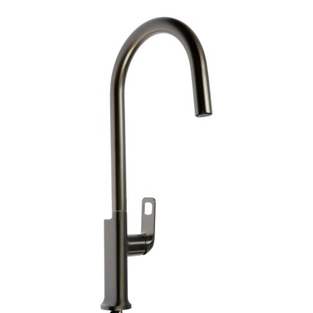 Kitchen mixer Zein Z3785, single -leaf, exhaust surplus, aerator of 2 modes, graphite-2