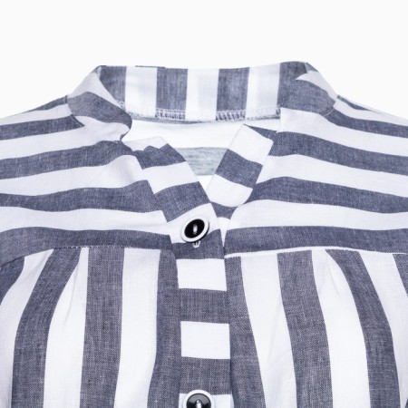 Female shirt, gray/white color, size 46-6