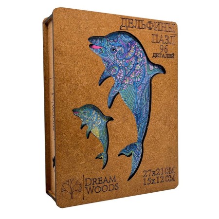 Figure puzzle "Dolphins"-3